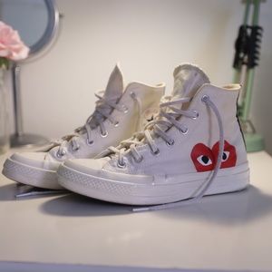 cdg converse size 8 womens